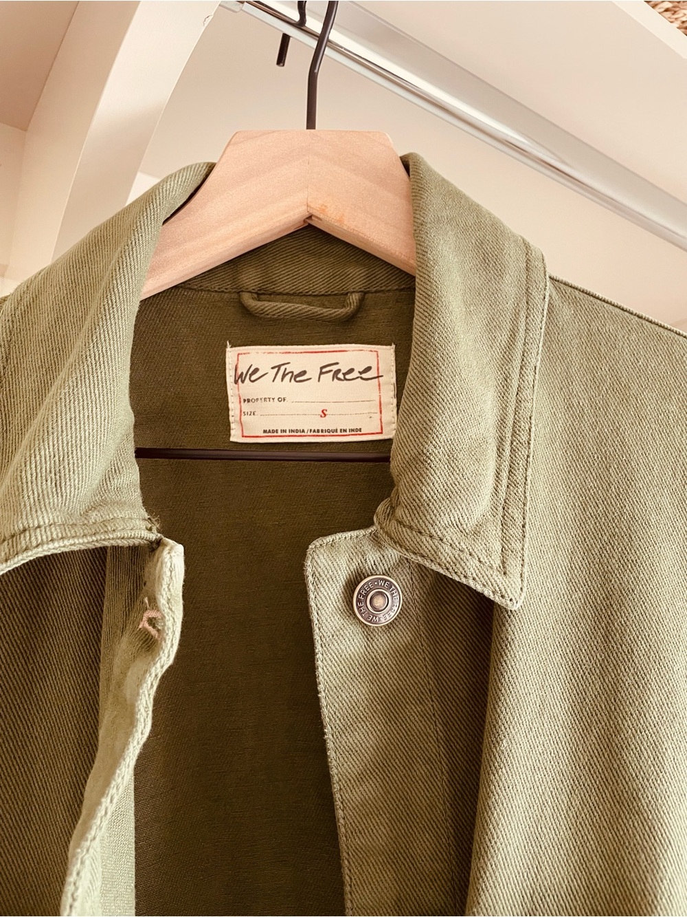 Free People Olive Green Military Field Jacket - Picture 2 of 2